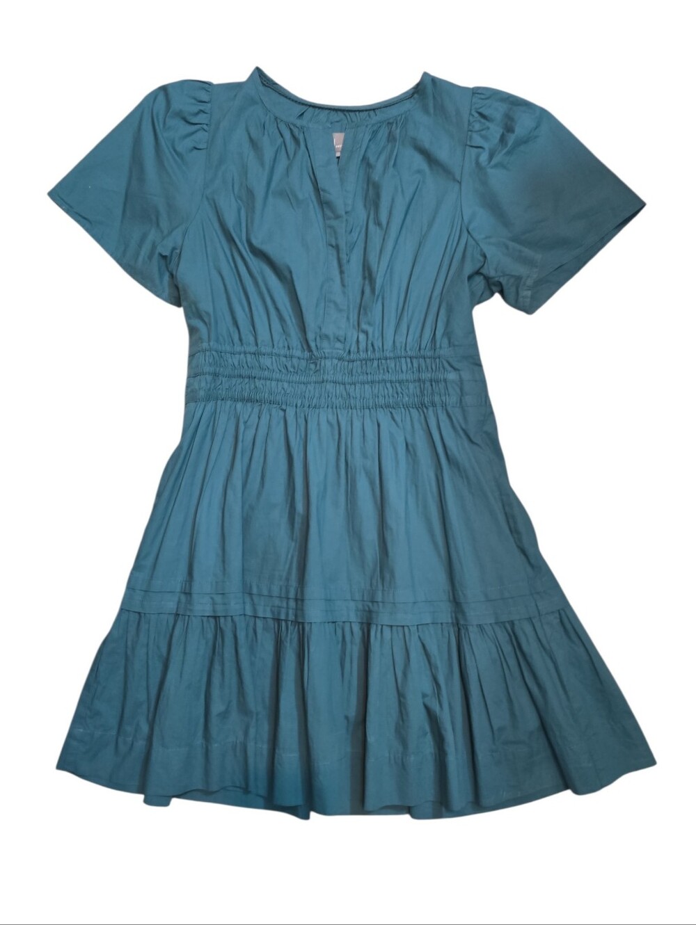 Anthropologie Somerset Cotton Mini Dress Green Size Medium